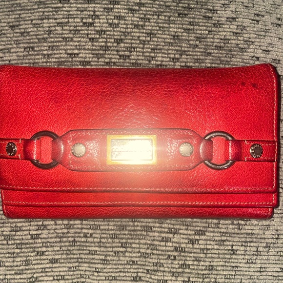 Dolce & Gabbana Handbags - Authentic DOLCE&GABBANA Logo Plate Leather Bifold Long Wallet - used condition